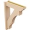 Ekena Millwork 5 1/2-in W x 20-in D x 28-in H Balboa Slat Rough Cedar Woodgrain TimberThane Outlooker, Primed Tan OUTUR055X20X28BOA24RCPR - alternate 5